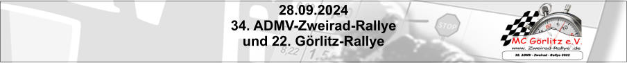 28.09.2024 34. ADMV-Zweirad-Rallye  und 22. Görlitz-Rallye